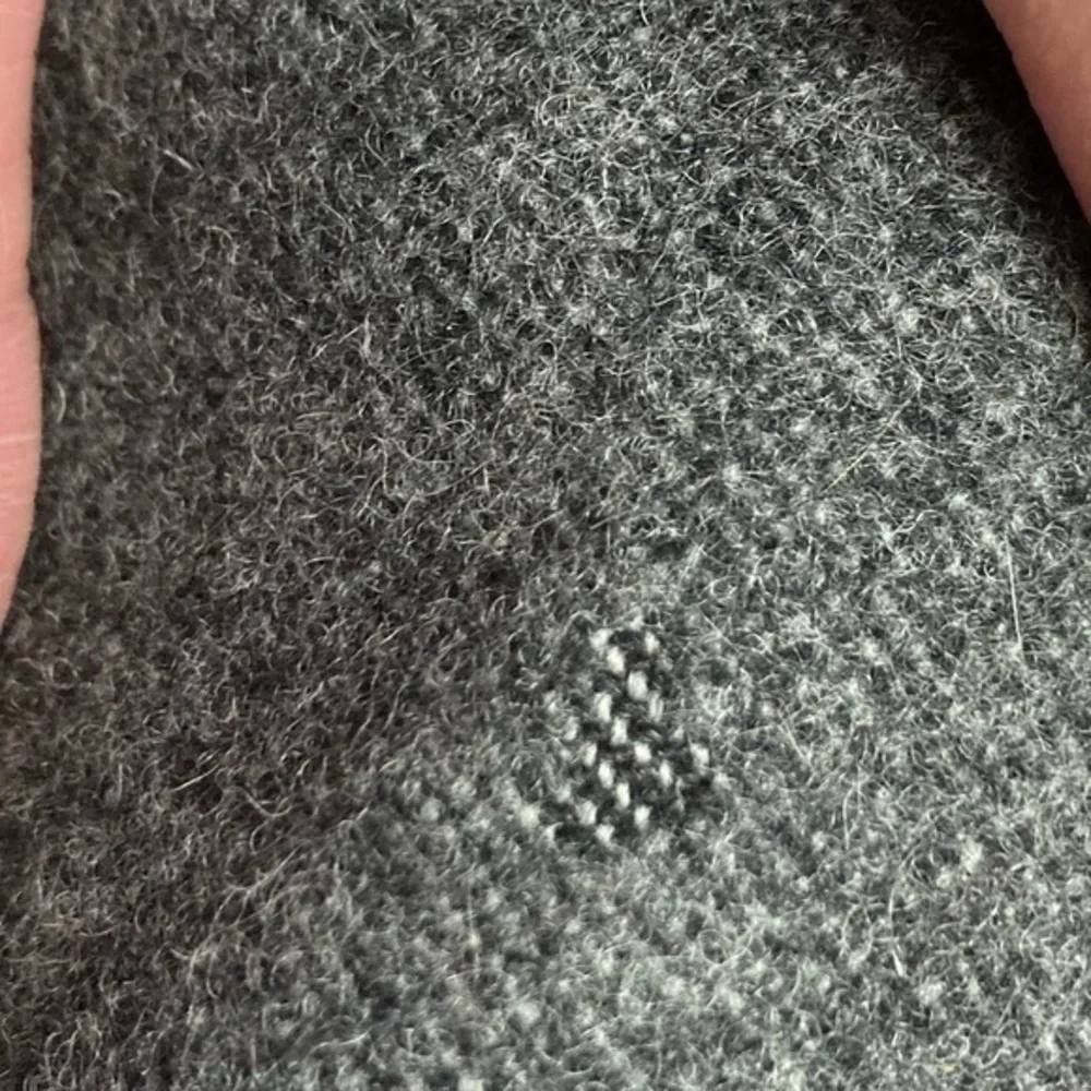 Prada gray wool clutch bag